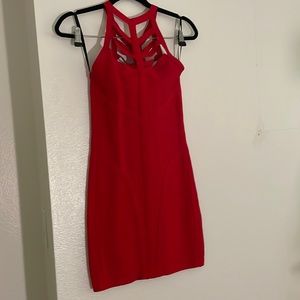 Bebe Red Bandage Dress